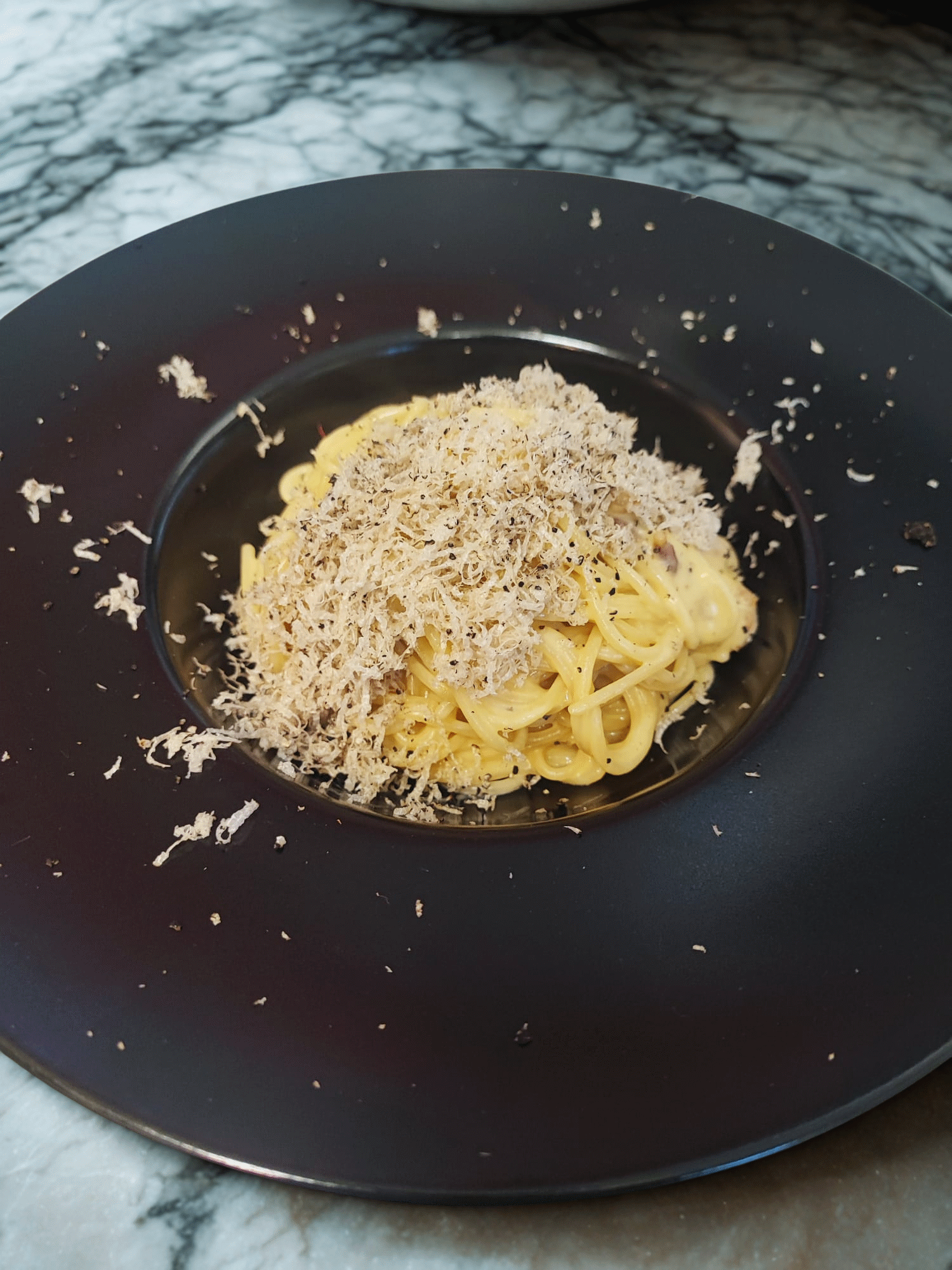 Spaghetti Carbonara & Tartufo